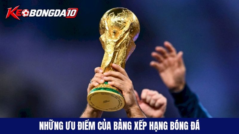 Những ưu điểm của bảng xếp hạng tại Keobongda10