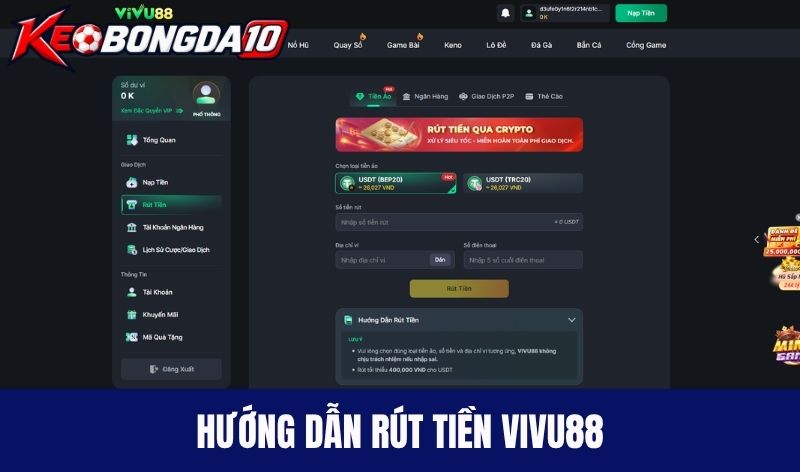 vivu88 huong dan rut tien Hướng dẫn rút tiền Vivu88