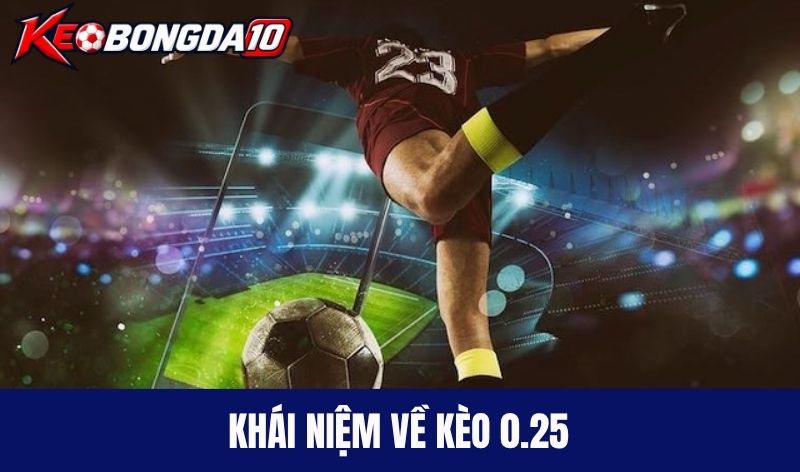 Khái niệm về kèo 0.25 (kèo chấp đồng banh nửa trái)